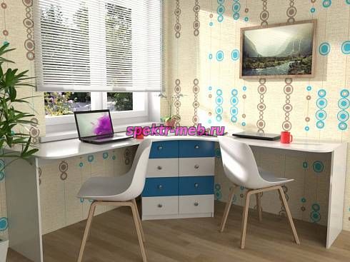 Письменный стол для двоих Нико 83