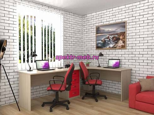 Письменный стол для двоих Веста 3