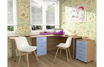 Письменный стол для двоих Виктория 17