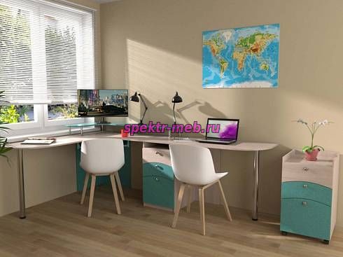 Письменный стол для двоих Юкатан 52