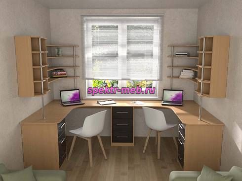 Письменный стол для двоих Виктория 18