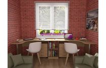 Письменный стол для двоих Вента 76