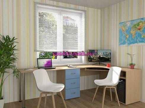 Письменный стол для двоих Вента 72