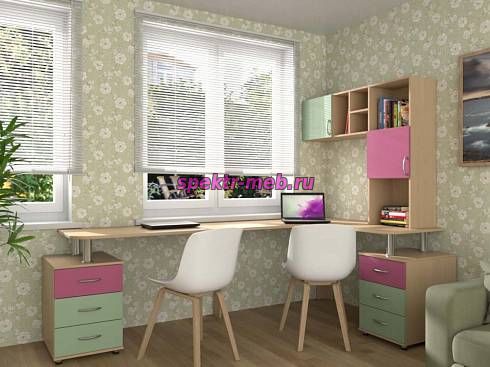 Письменный стол для двоих Пилот 62