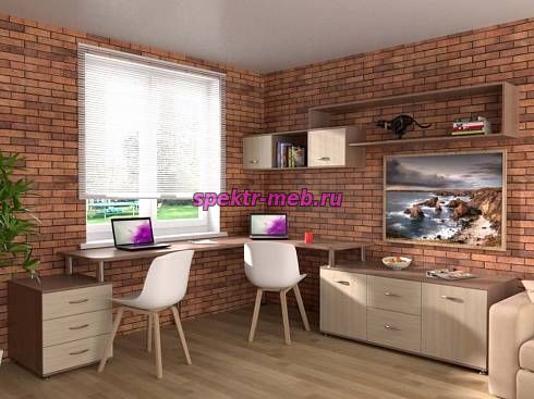 Письменный стол для двоих Колор 57