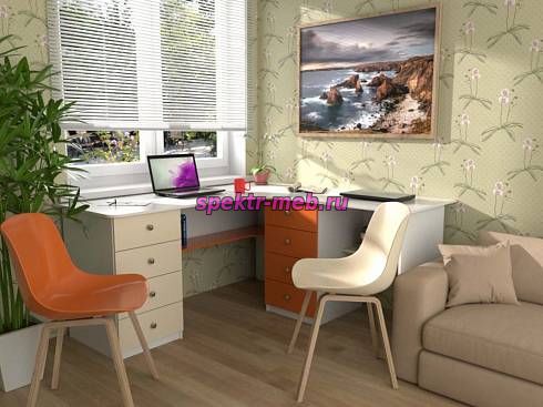 Письменный стол для двоих Нико 85