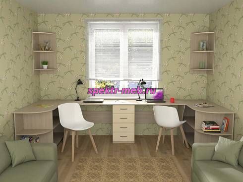 Письменный стол для двоих Канзас 31