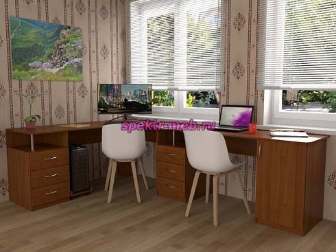 Письменный стол для двоих Пилот 69