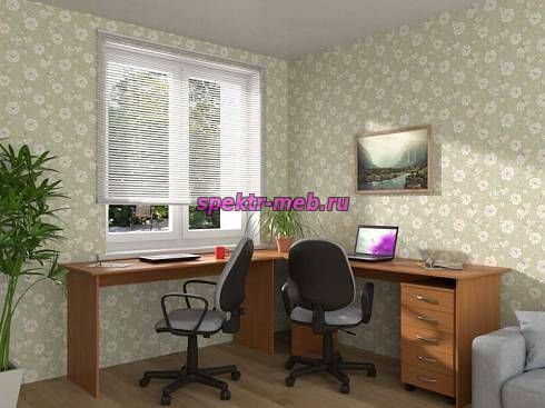 Письменный стол для двоих Калифорния 12