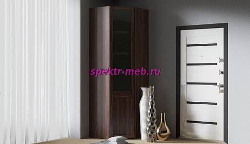 Шкаф угловой для книг Скандинавия