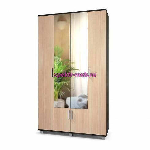 Шкаф Карина 4х створчатый с зеркалом К42