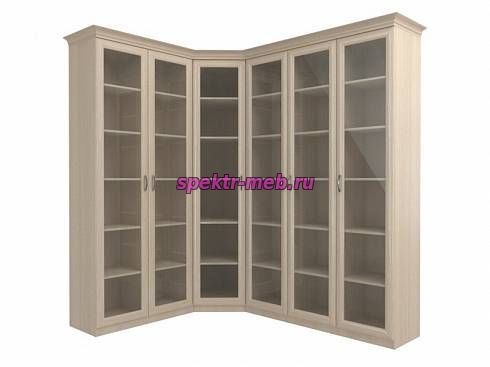 Угловой шкаф для книг Модуль 2.7