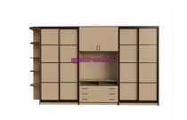 Шкаф-купе с ТВ нишей Ваниль