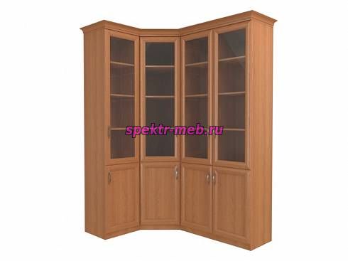 Угловой шкаф для книг Кронос 2.5