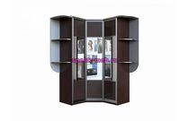 Шкаф угловой Серебро