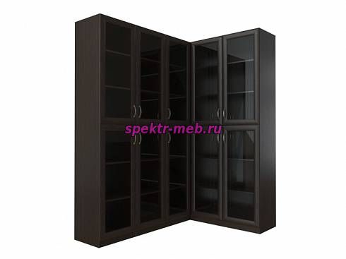 Угловой шкаф для книг Фобос 26