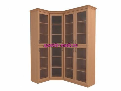 Угловой шкаф для книг Кронос 2.6