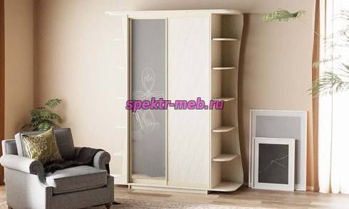 Двухдверный шкаф-купе Елизавета 9