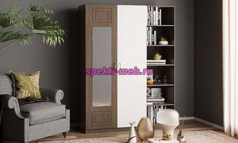 Шкаф с зеркалом Анастасия 4