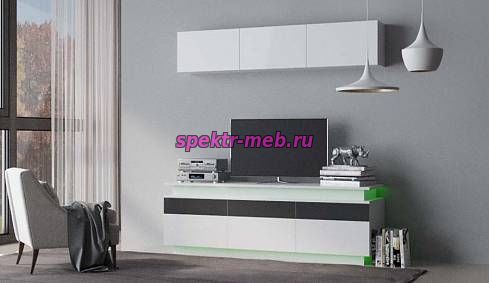 Кликните для увеличения изображения Тумба под ТВ с подсветкой Монтенегро 8