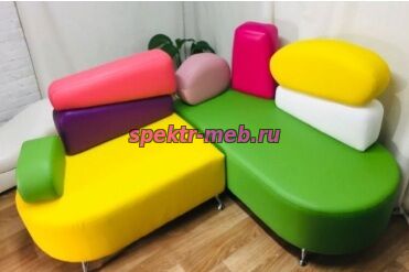Композиция банкетка угловая 1,5 с подушками