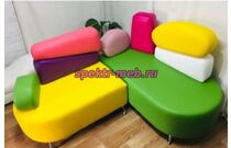 Композиция банкетка угловая 1,5 с подушками