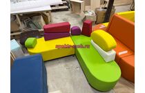 Композиция банкетка угловая 1,5 с подушками