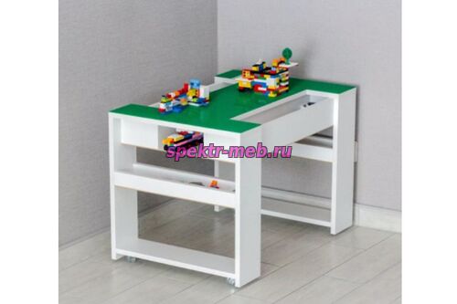 Стол ЛЕГО, ЛДСП на колесных опорах