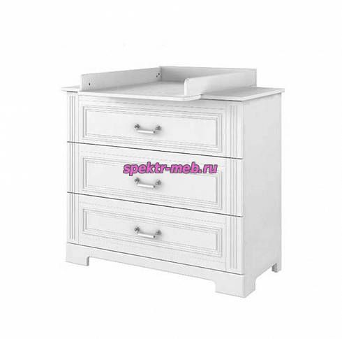 Комод со съемным пеленатором Ines White