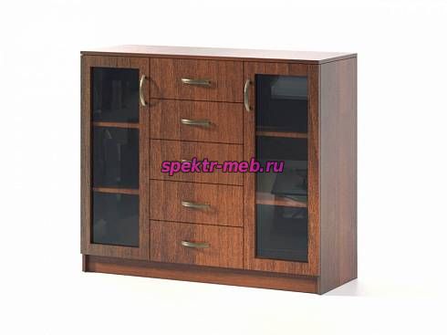 Комод со стеклянными дверцами Маркиз
