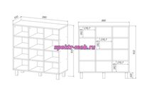 Шкаф для горшков 12 ячеек, ЛДСП