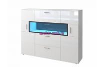 Комод высокий 3-х дверный 3 ящика Corano