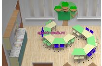 Стол «Трапеция» регулируемый, ЛДСП