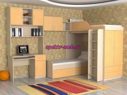 Детская кровать чердак Дуэт 10 комплект