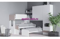 Кровать трехъярусная Алекса 9