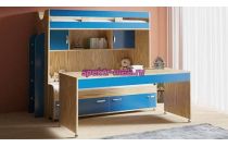 Двухъярусная кровать со столом Фанни 9