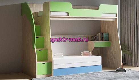 Детская кровать с диваном Минор 12