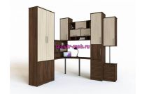 Шкаф с компьютерным столом Кинг