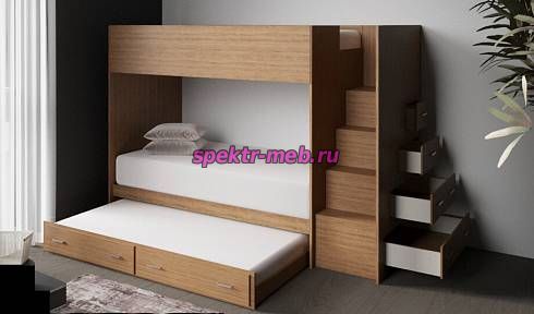 Кровать трехъярусная Алекса 5
