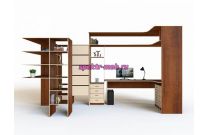 Шкаф открытый угловой в кабинет Ксения