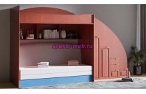Кровать-чердак с диваном Мармелад 10