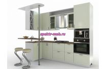 Кухня с барной стойкой Лиана