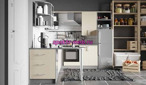 Кухня с барной стойкой Лана