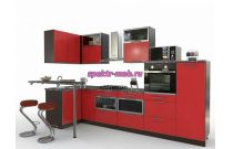 Кухня с барной стойкой Элли 5