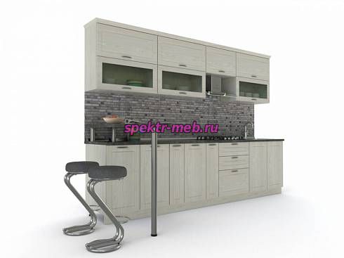 Кухня с барной стойкой Джоли 2