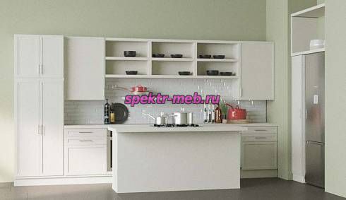 Кликните для увеличения изображения Кухня с полками МДФ