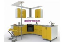 Кухня с барной стойкой Лита