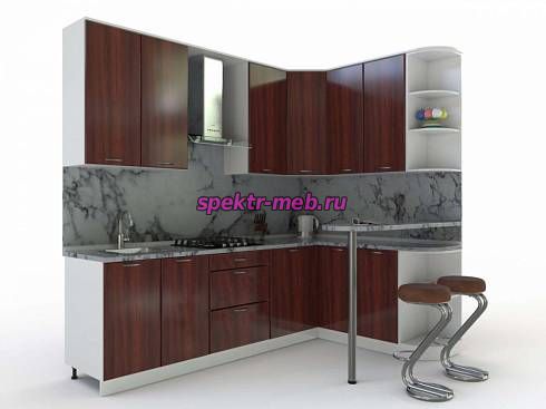 Кухня с барной стойкой Бетани