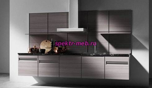 Кухня с полками подвесная 13