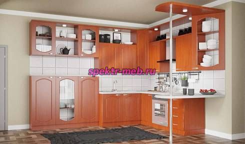 Кухня Верона с барной стойкой